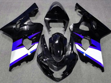 Schwarz Glänzend & Blau 2004-2005 GSXR 600-750 Motorrad Verkleidungen