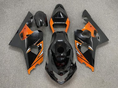 Schwarz Glänzend & Orange 2004-2005 GSXR 600-750 Motorrad Verkleidungen