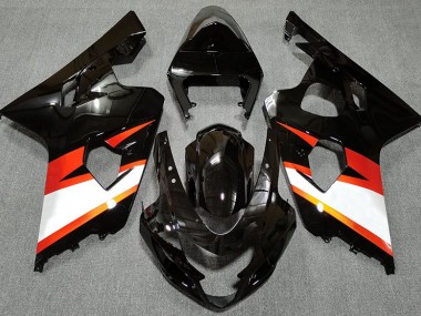 Schwarz Glänzend & Orange 2004-2005 GSXR 600-750 Motorrad Verkleidungen