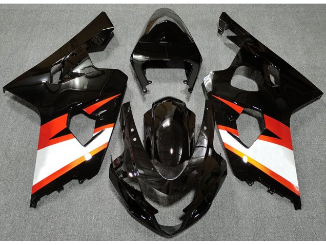 Schwarz Glänzend & Orange 2004-2005 GSXR 600-750 Motorrad Verkleidungen