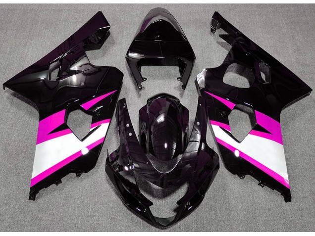 Schwarz Glänzend & Pink 2004-2005 GSXR 600-750 Motorrad Verkleidungen