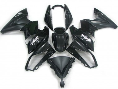 Schwarz Matt Glanz 2009-2011 Ninja 650R Motorrad Verkleidungen