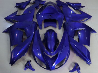 Tiefes Blau Schlicht 2006-2007 ZX10R Motorrad Verkleidungen